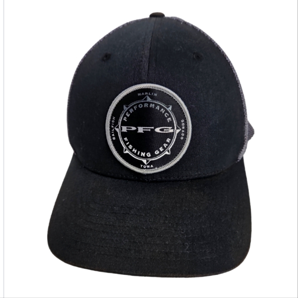 Columbia PFG Black Flexfit Mesh Back Cap Size S/M